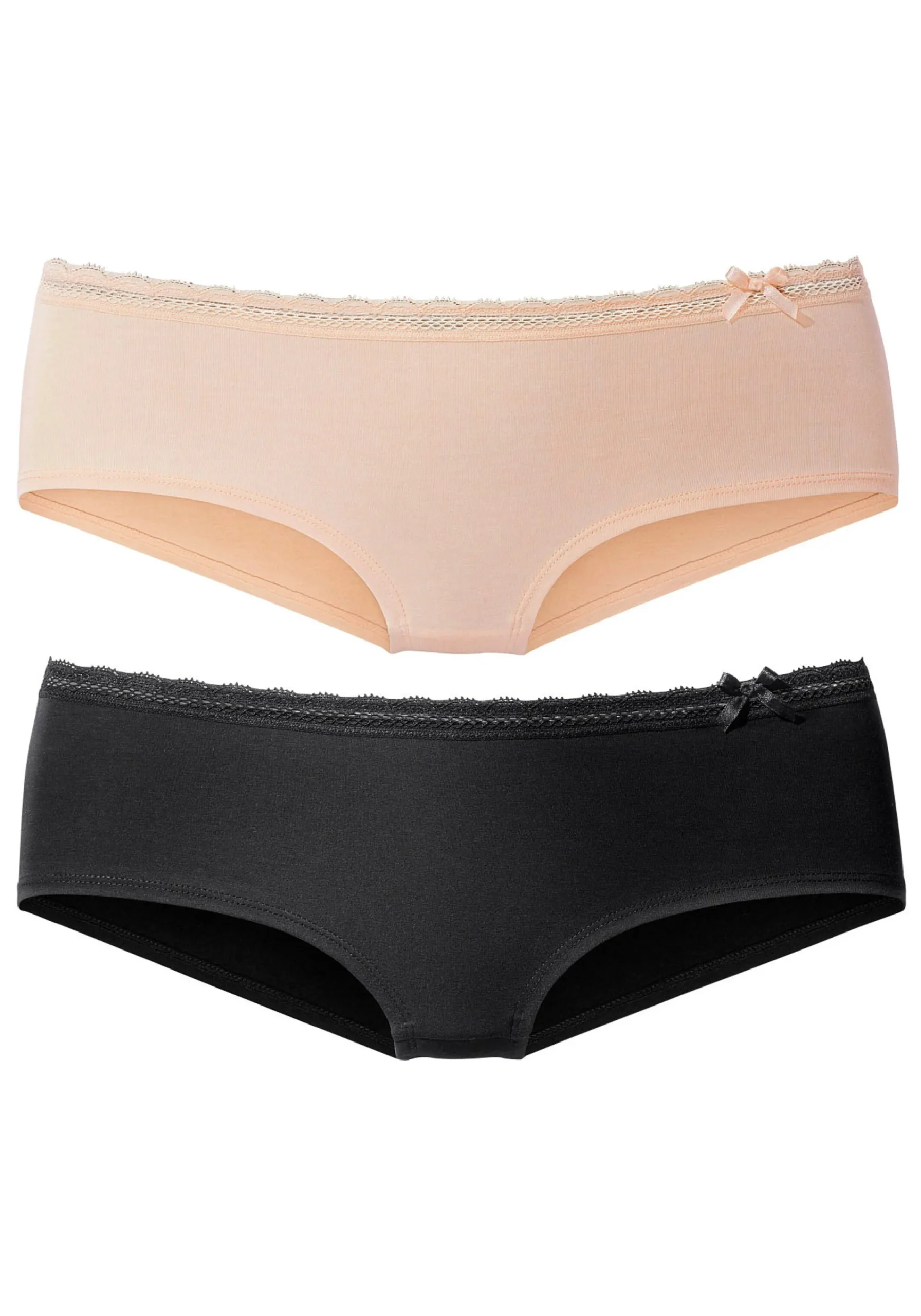 Unterhosen|Nuance Panty schwarz+toffee