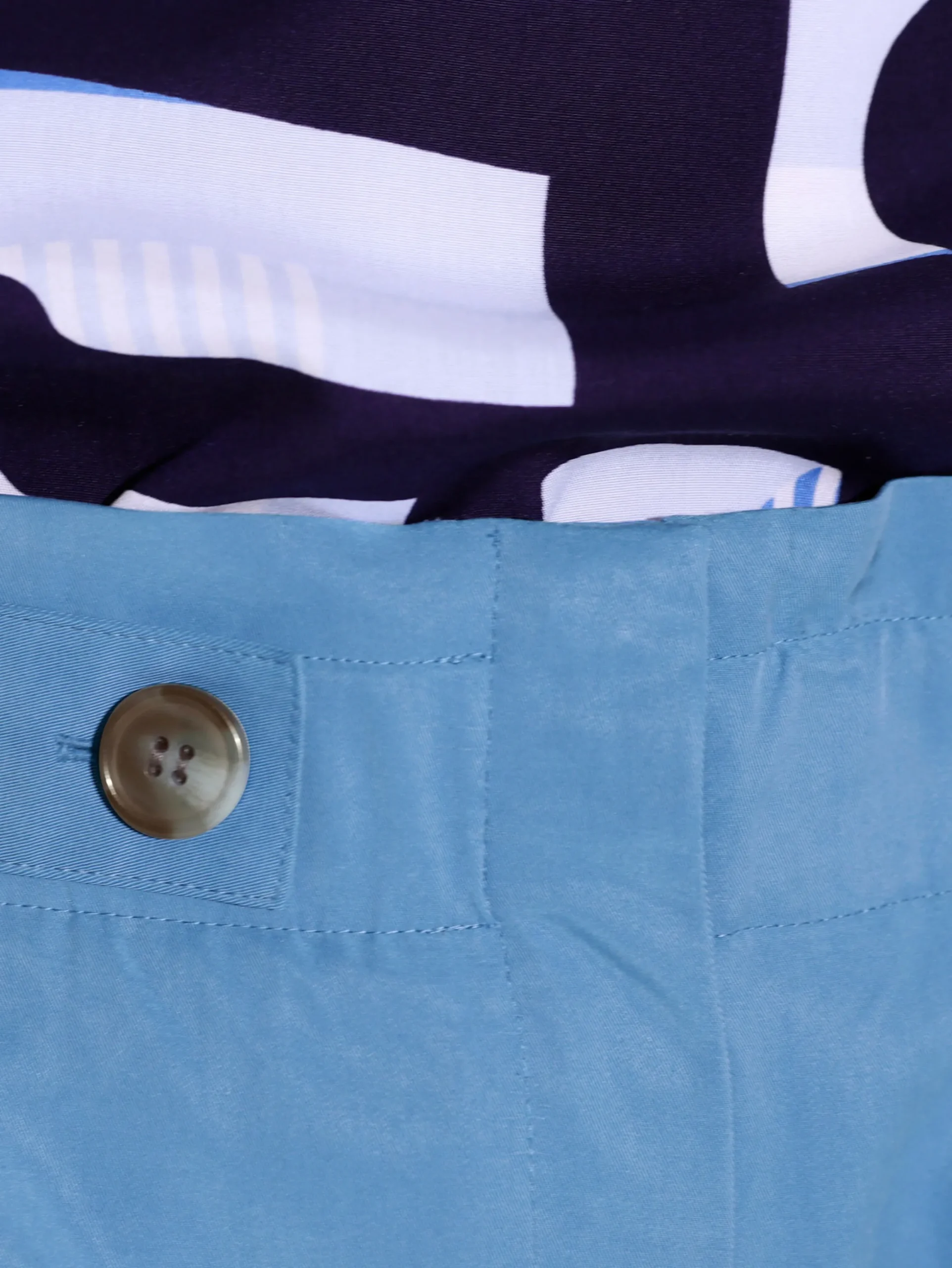 Hosen| Paperbag-Hose in luftiger Lyocell-Qualität mittelblau