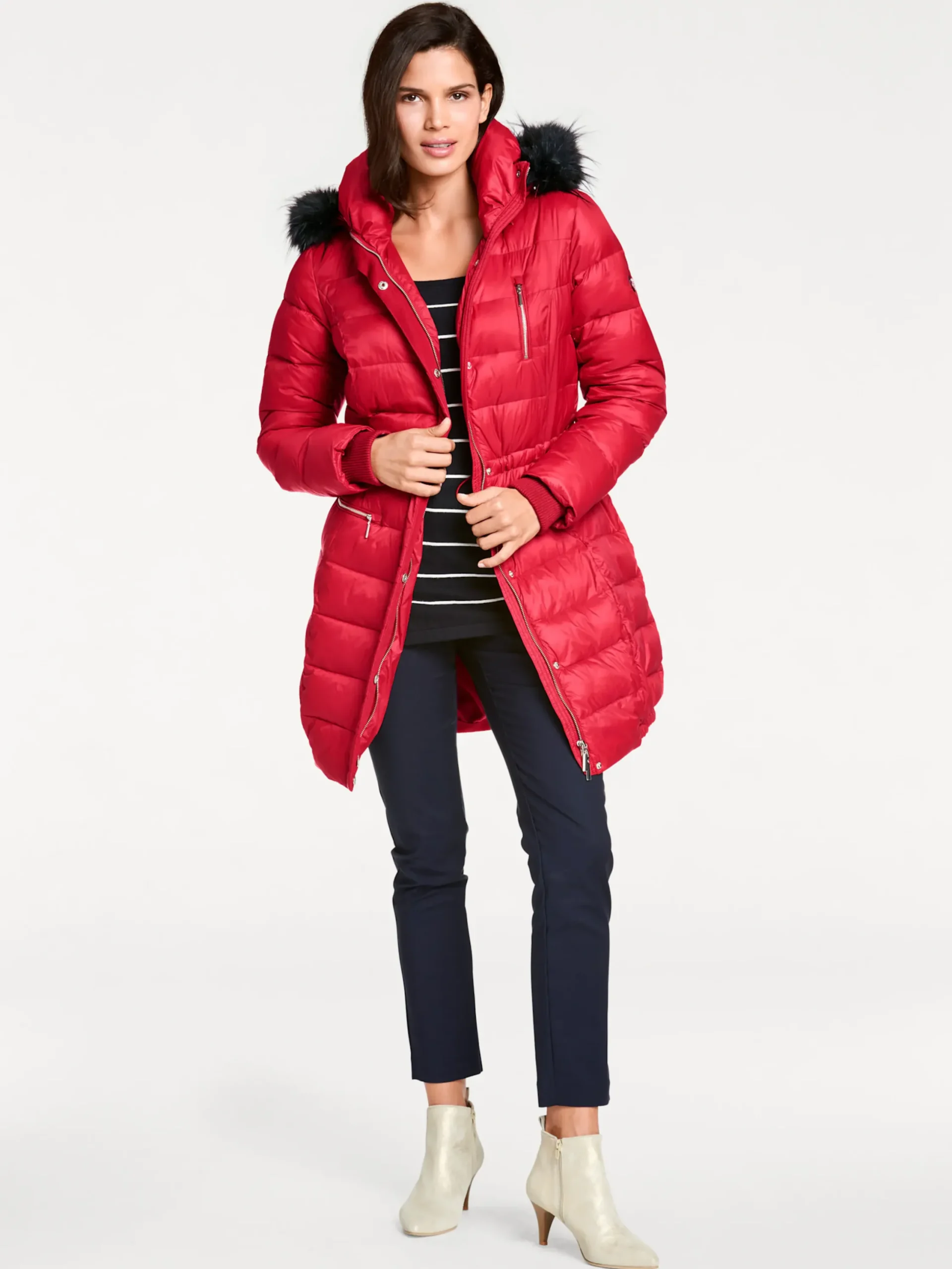 Jacken|heine Parka rot