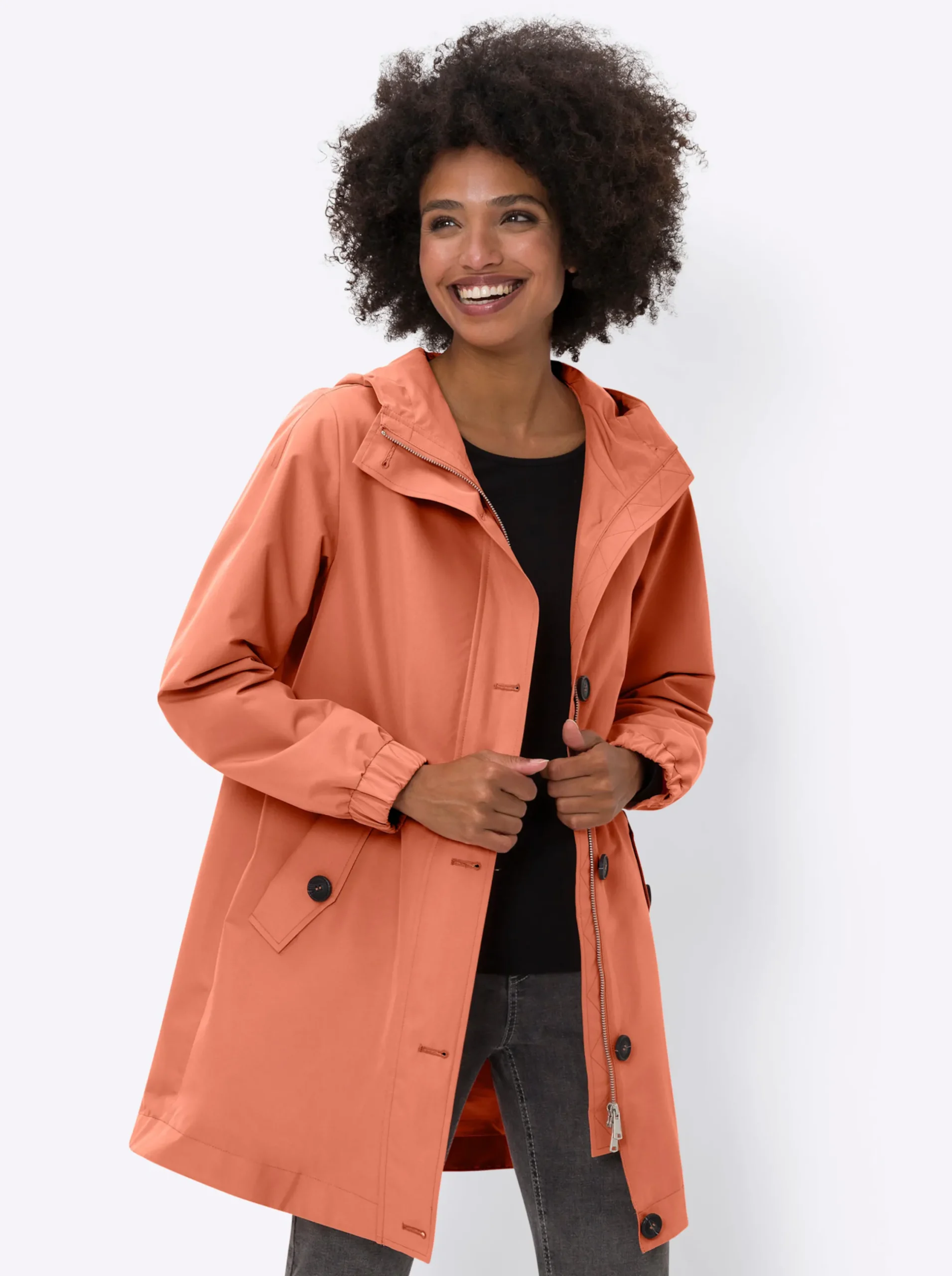 Jacken|heine Parka papaya