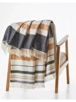 Wohndecken|heine home Plaid anthrazit-natur
