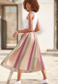 Strandmode|Vivance Plisseerock bunt