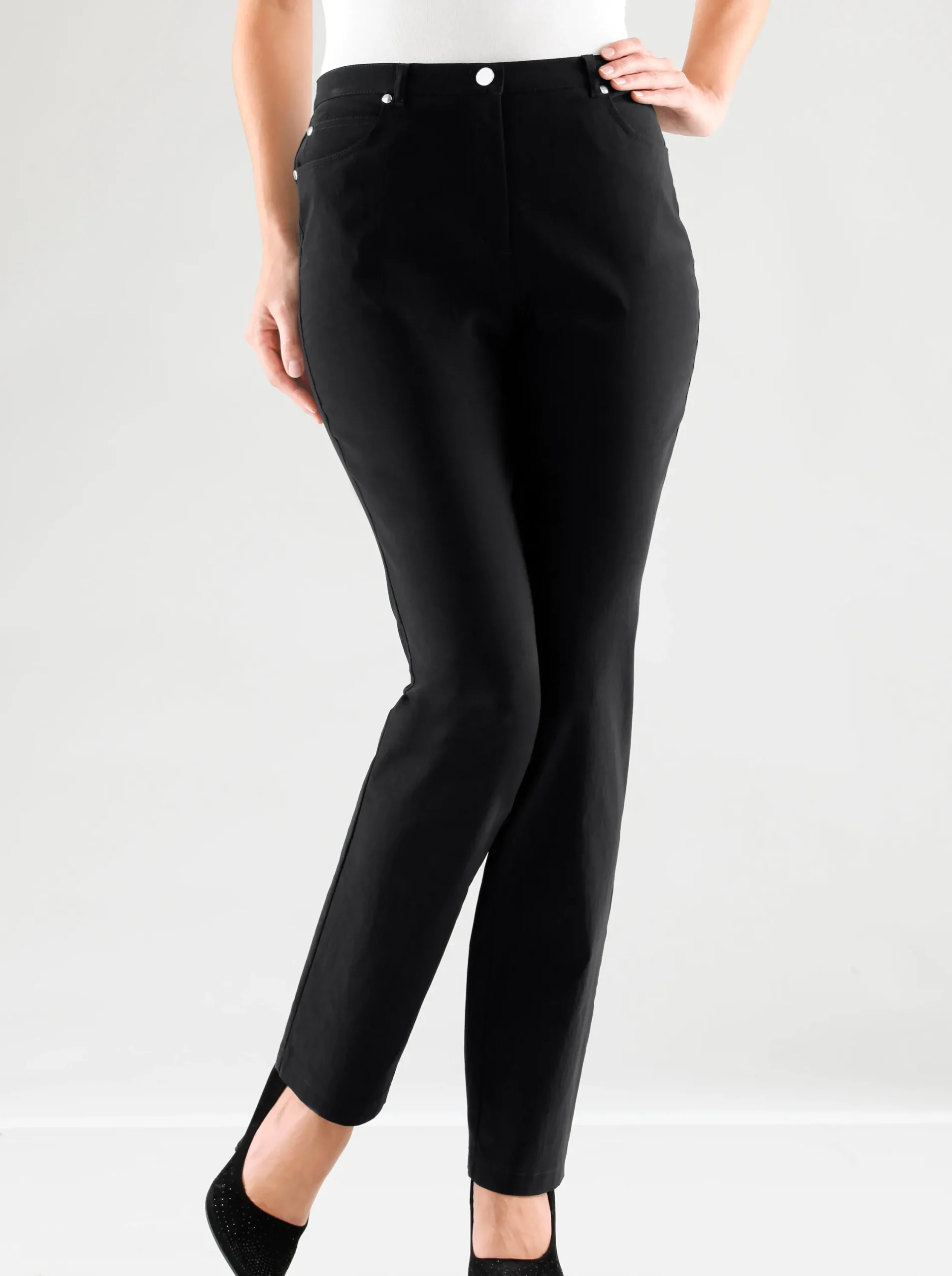 Hosen|Stehmann Comfort line 5-Pocket-Hose in elastischer Qualität schwarz