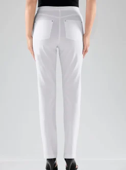 Hosen|Stehmann Comfort line 5-Pocket-Hose in elastischer Qualität weiß