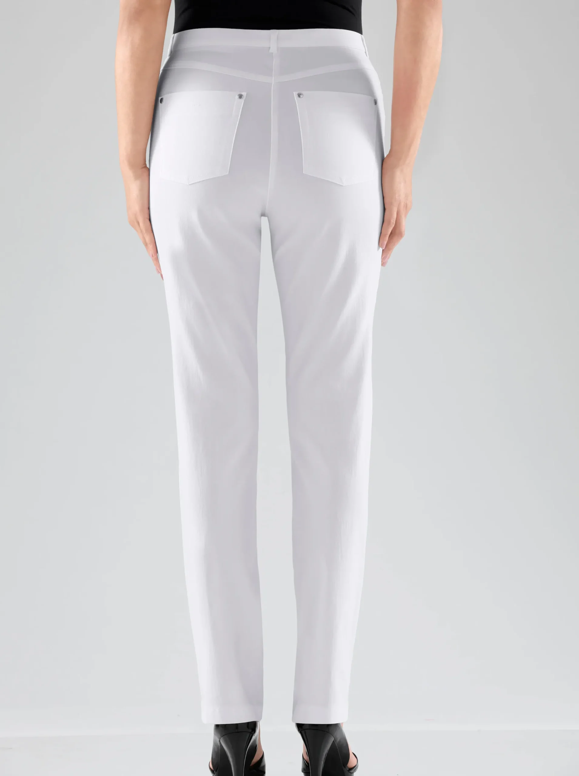 Hosen|Stehmann Comfort line 5-Pocket-Hose in elastischer Qualität weiß