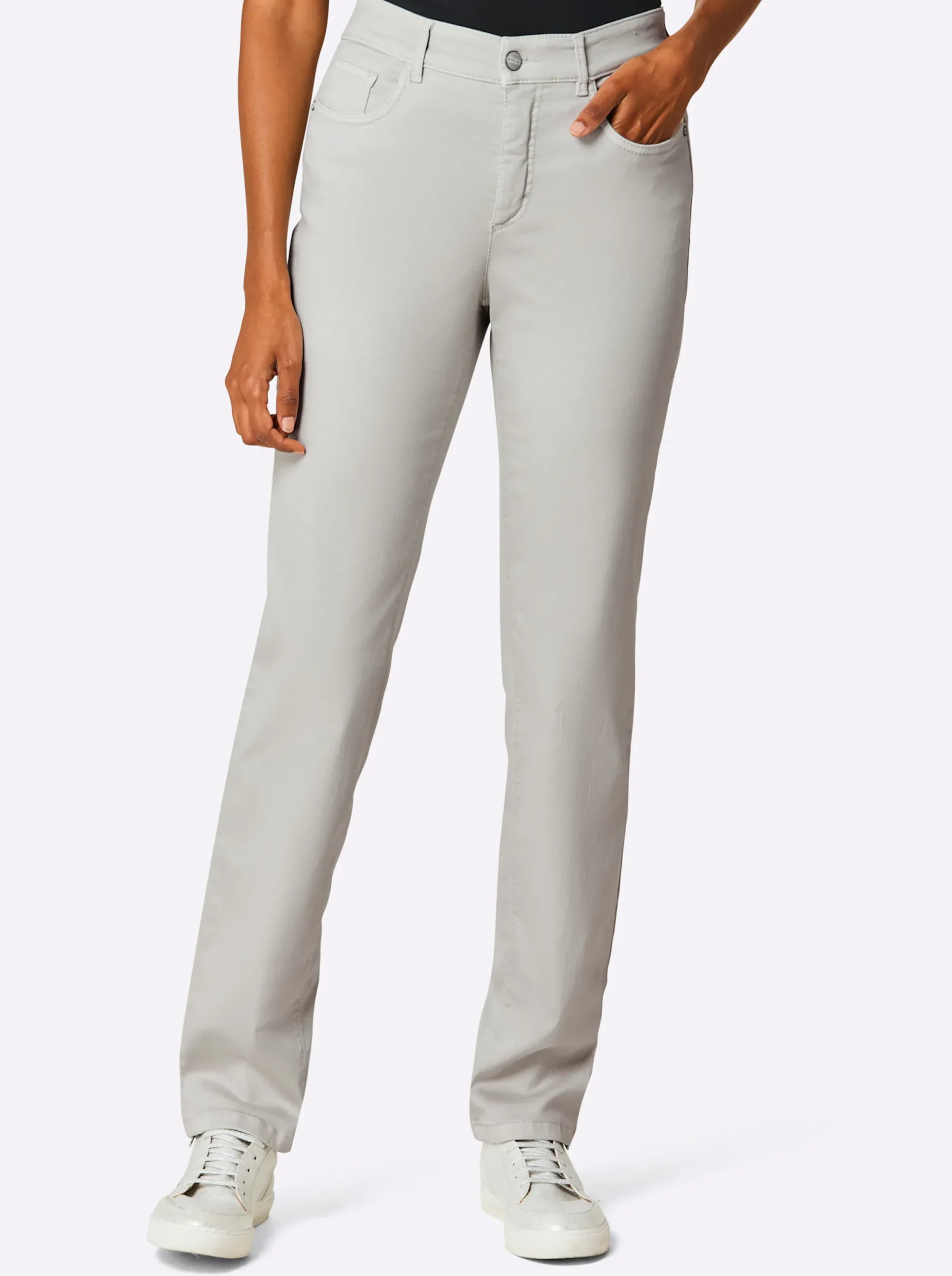 Jeans|Ascari 5-Pocket-Jeans hellgrau