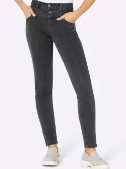 Jeans| 5-Pocket-Jeans anthrazit-grey-denim