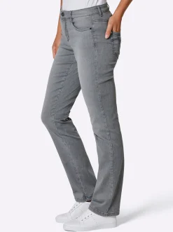 Jeans|CREATION L PREMIUM 5-Pocket-Jeans greydenim