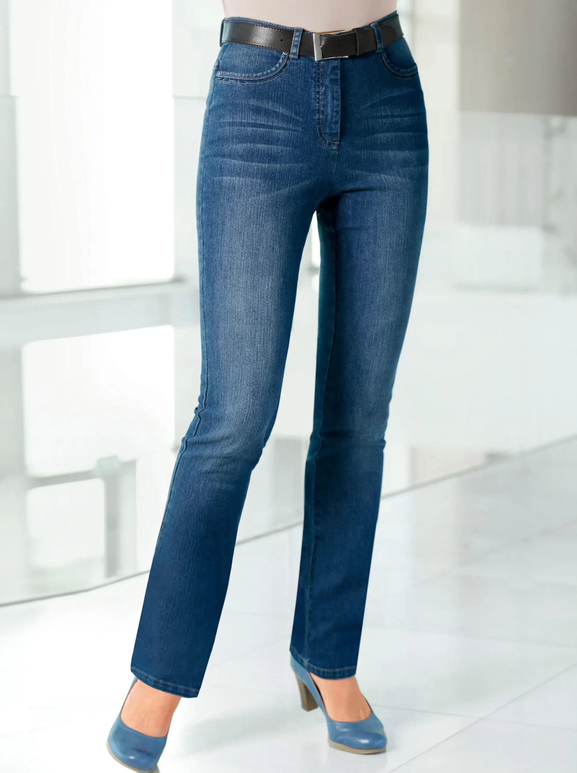 Jeans| 5-Pocket-Jeans blue-stone-washed