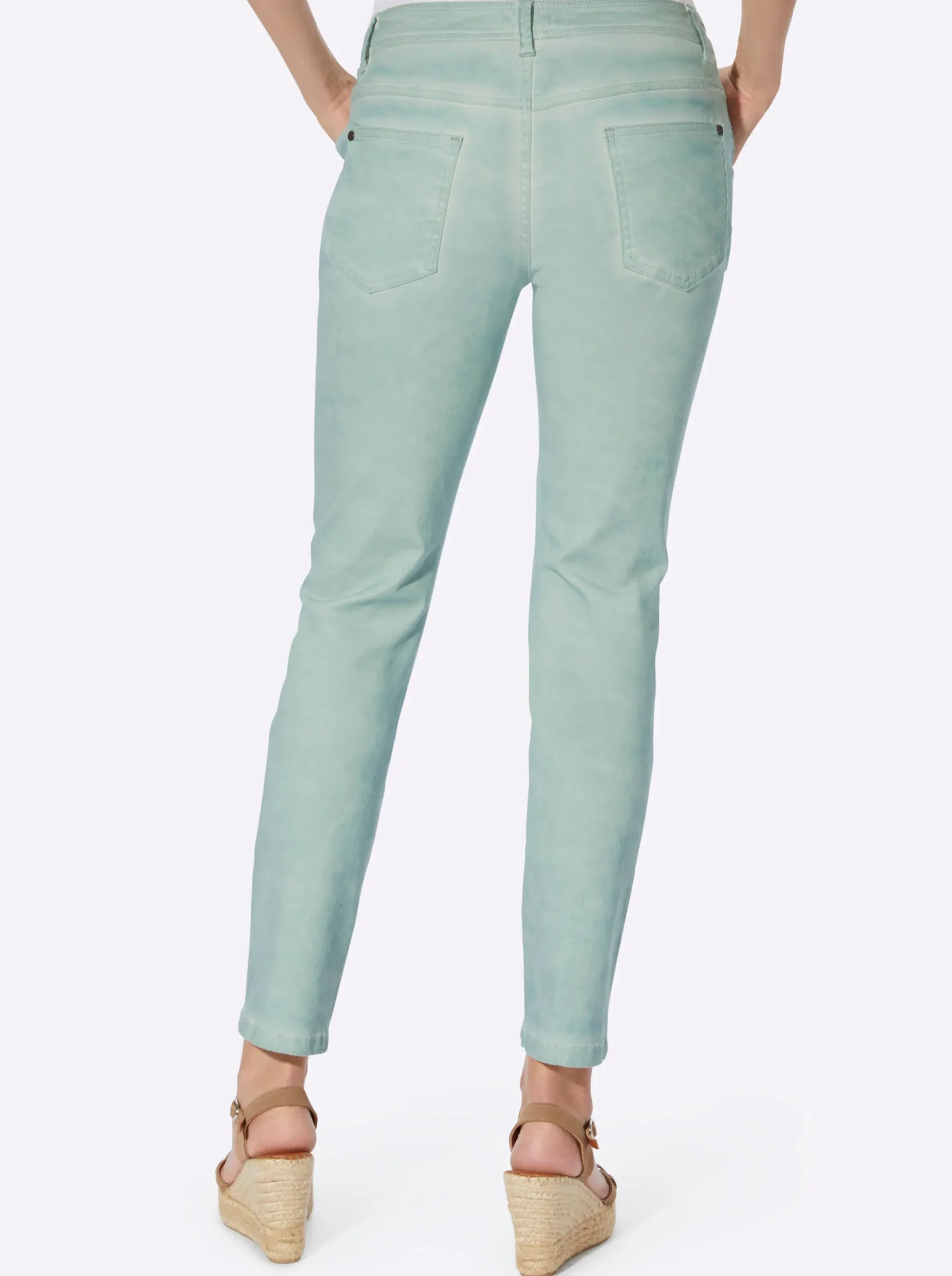 Jeans|heine 5-Pocket-Jeans im Boyfriend-Style kalkmint