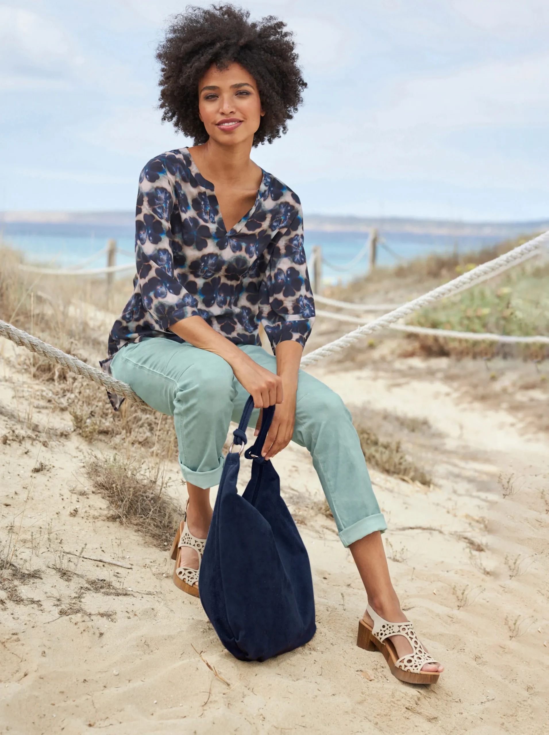 Jeans|heine 5-Pocket-Jeans im Boyfriend-Style kalkmint