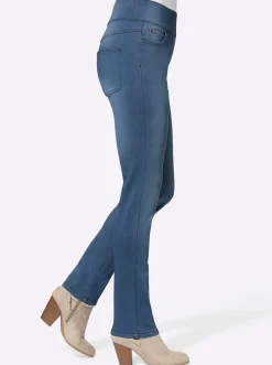 Jeans| 5-Pocket-Jeans in Schlupfform blue-bleached