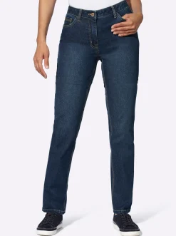 Jeans| 5-Pocket-Jeans mit Bauch-weg-Effekt blue-stone-washed
