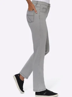 Jeans| 5-Pocket-Jeans mit Baumwoll-Stretch grey-denim