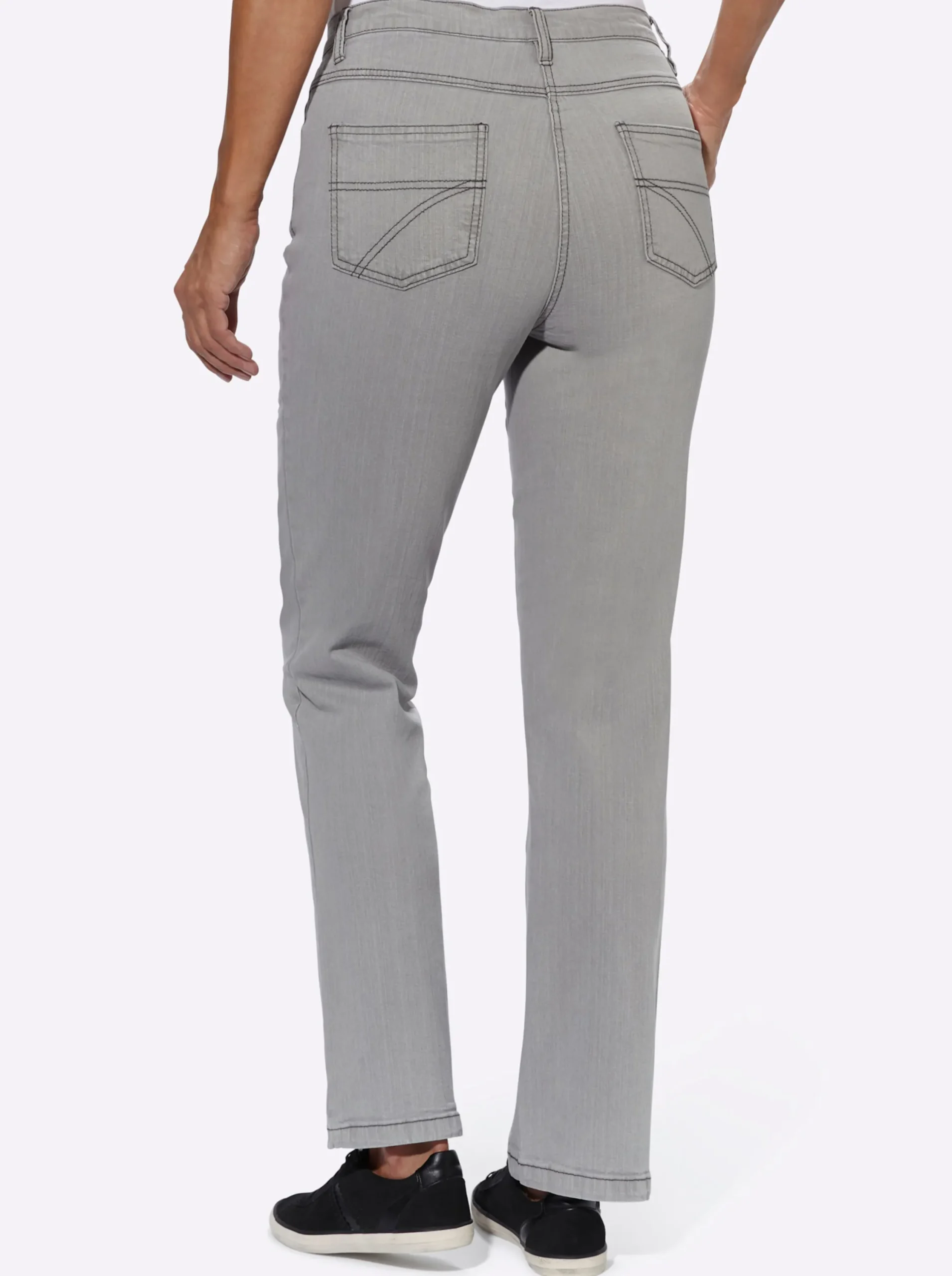 Jeans| 5-Pocket-Jeans mit Baumwoll-Stretch grey-denim
