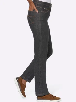 Jeans| 5-Pocket-Jeans mit Baumwoll-Stretch black-denim
