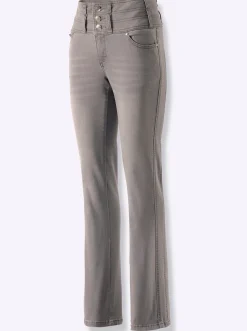 Jeans| 5-Pocket-Jeans mit dezent ausgestelltem Bein lightgrey-denim