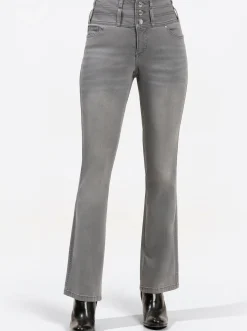 Jeans| 5-Pocket-Jeans mit dezent ausgestelltem Bein lightgrey-denim