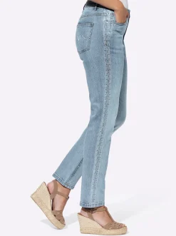 Jeans|heine 5-Pocket-Jeans mit hohem Stretch-Anteil blue-bleached