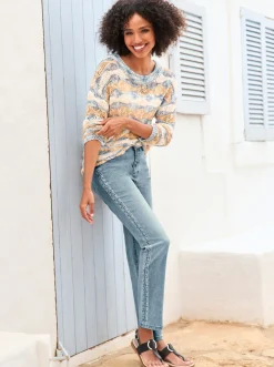 Jeans|heine 5-Pocket-Jeans mit hohem Stretch-Anteil blue-bleached