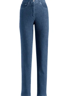 Jeans| 5-Pocket-Jeans mit innenliegendem Dehnbund blue-stone-washed