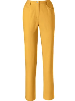 Basics| 5-Pocket-Jeans mit Stretch-Anteil ocker