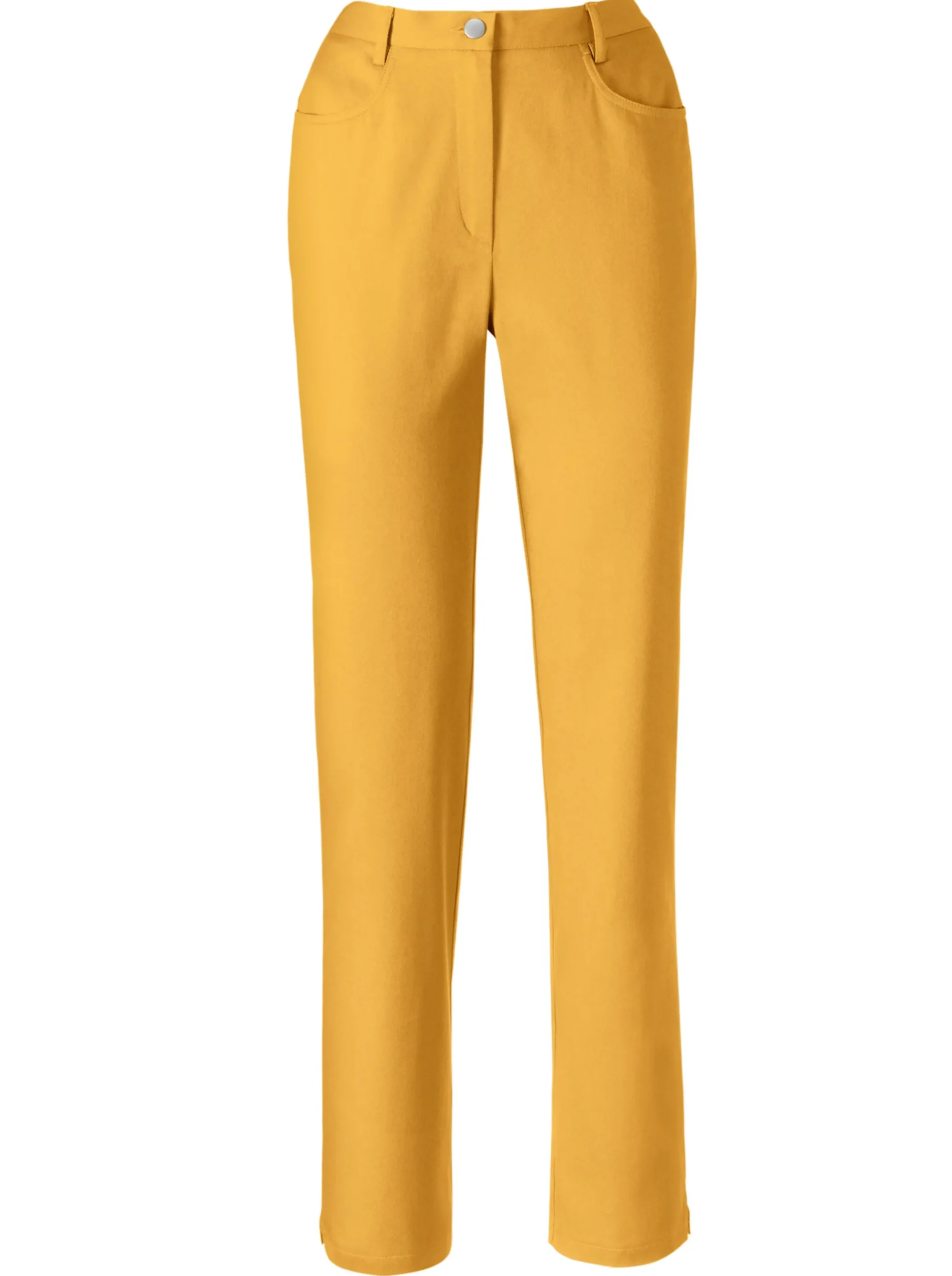 Basics| 5-Pocket-Jeans mit Stretch-Anteil ocker