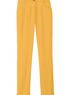 Basics| 5-Pocket-Jeans mit Stretch-Anteil ocker