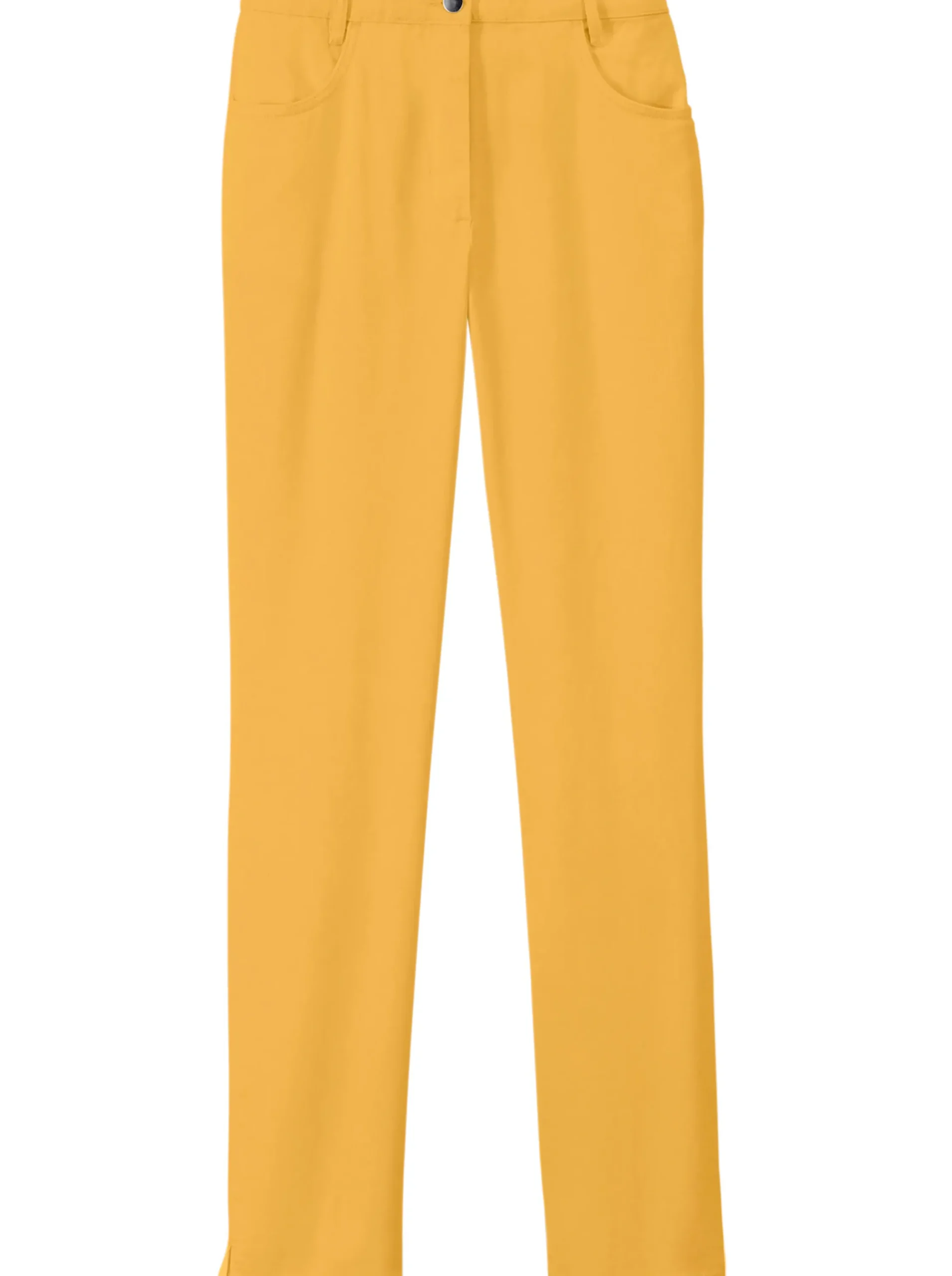 Basics| 5-Pocket-Jeans mit Stretch-Anteil ocker