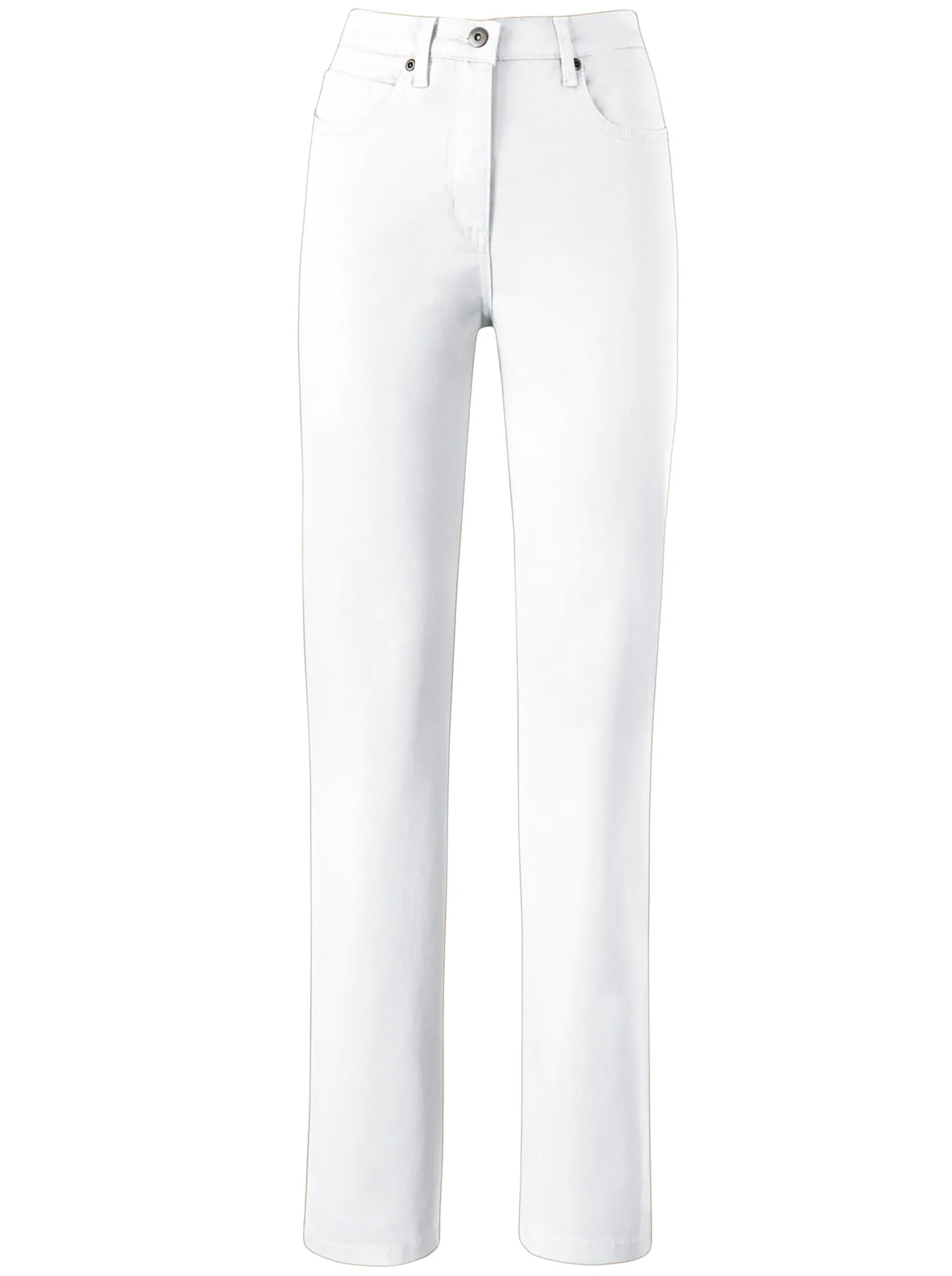 Jeans| 5-Pocket-Jeans mit Stretch-Anteil weiß