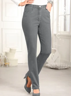Basics| 5-Pocket-Jeans mit Stretch-Anteil grey-denim