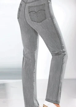 Jeans| 5-Pocket-Jeans mit Stretch-Anteil grey-denim