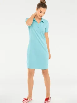 Kleider|heine Polokleid türkis