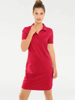 Strandkleider|heine Polokleid rot