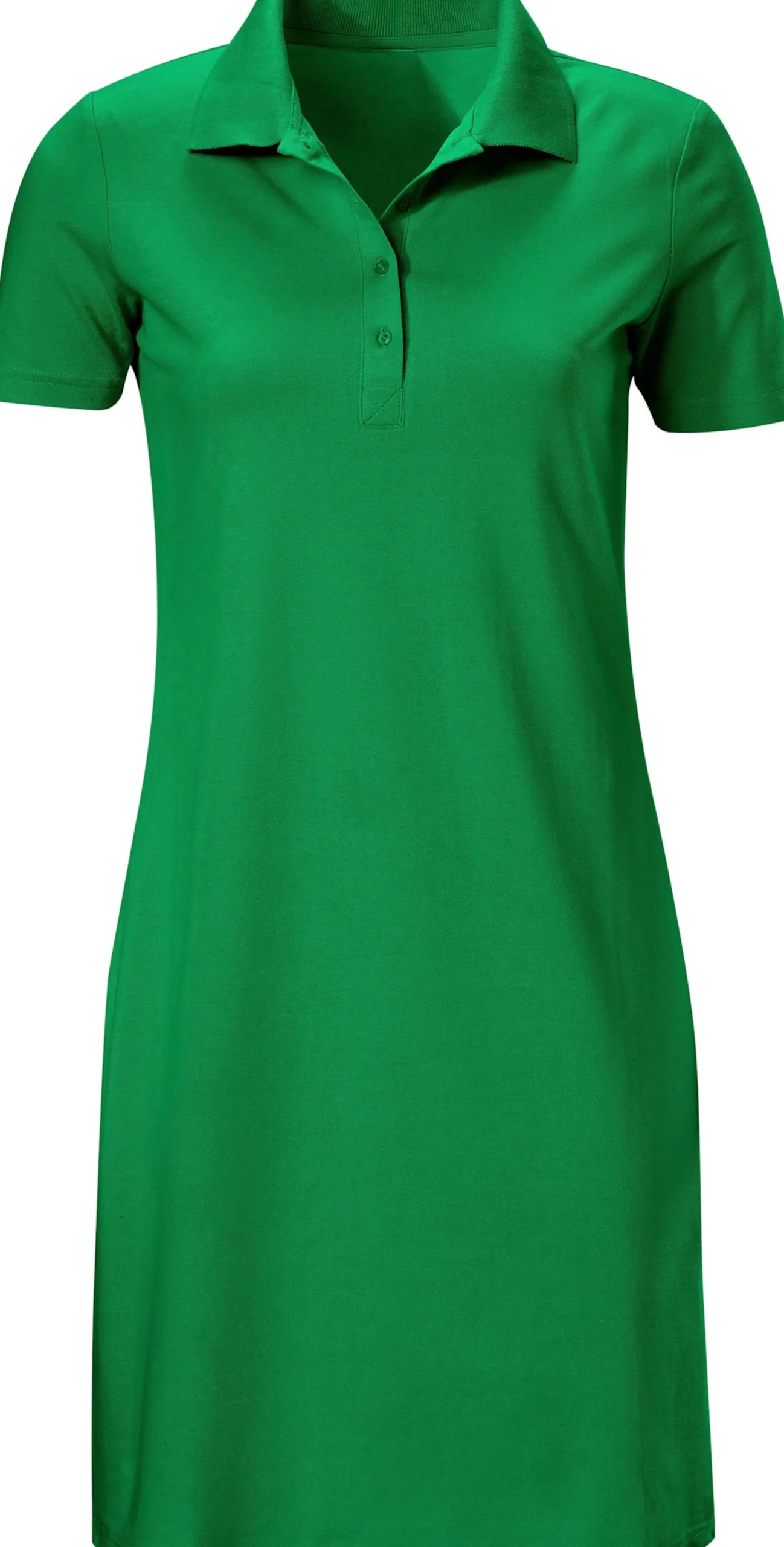 Strandkleider|heine Polokleid grün