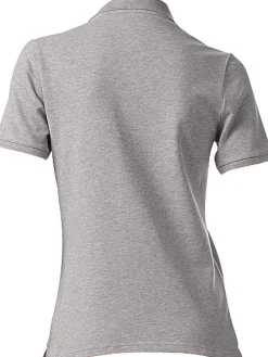 Strandmode|Shirts|heine Poloshirt in Pikee-Qualität grau-melange