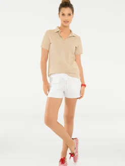 Shirts|heine Poloshirt in Pikee-Qualität sand