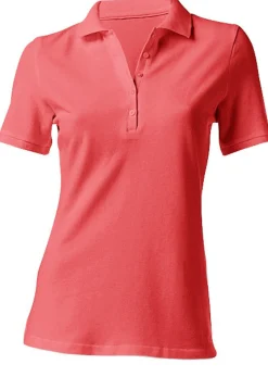 Strandmode|heine Poloshirt in Pikee-Qualität koralle
