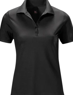 Strandmode|Shirts|heine Poloshirt in Pikee-Qualität schwarz