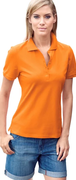Shirts|heine Poloshirt in Pikee-Qualität orange