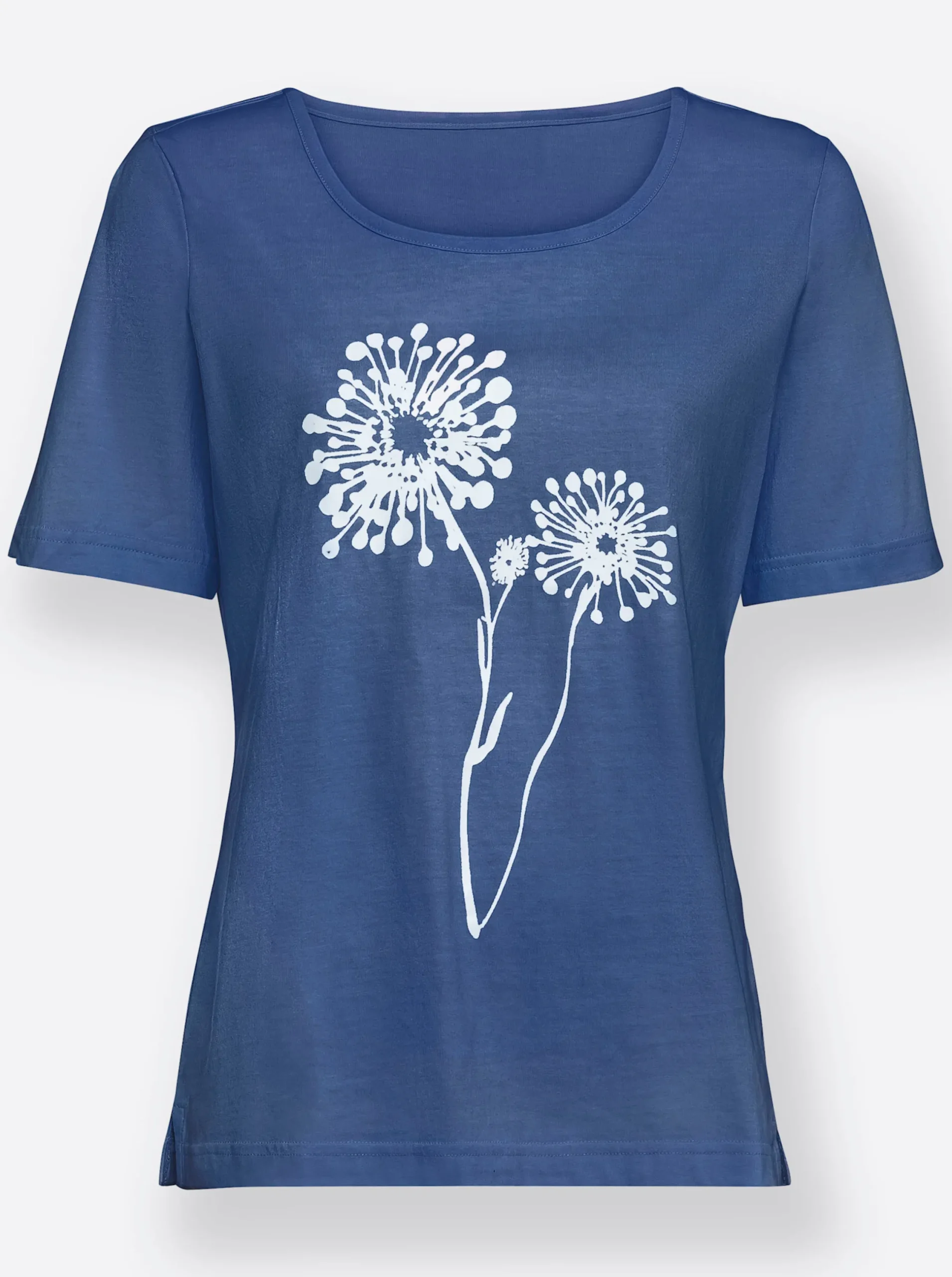 Shirts| Print-Shirt jeansblau