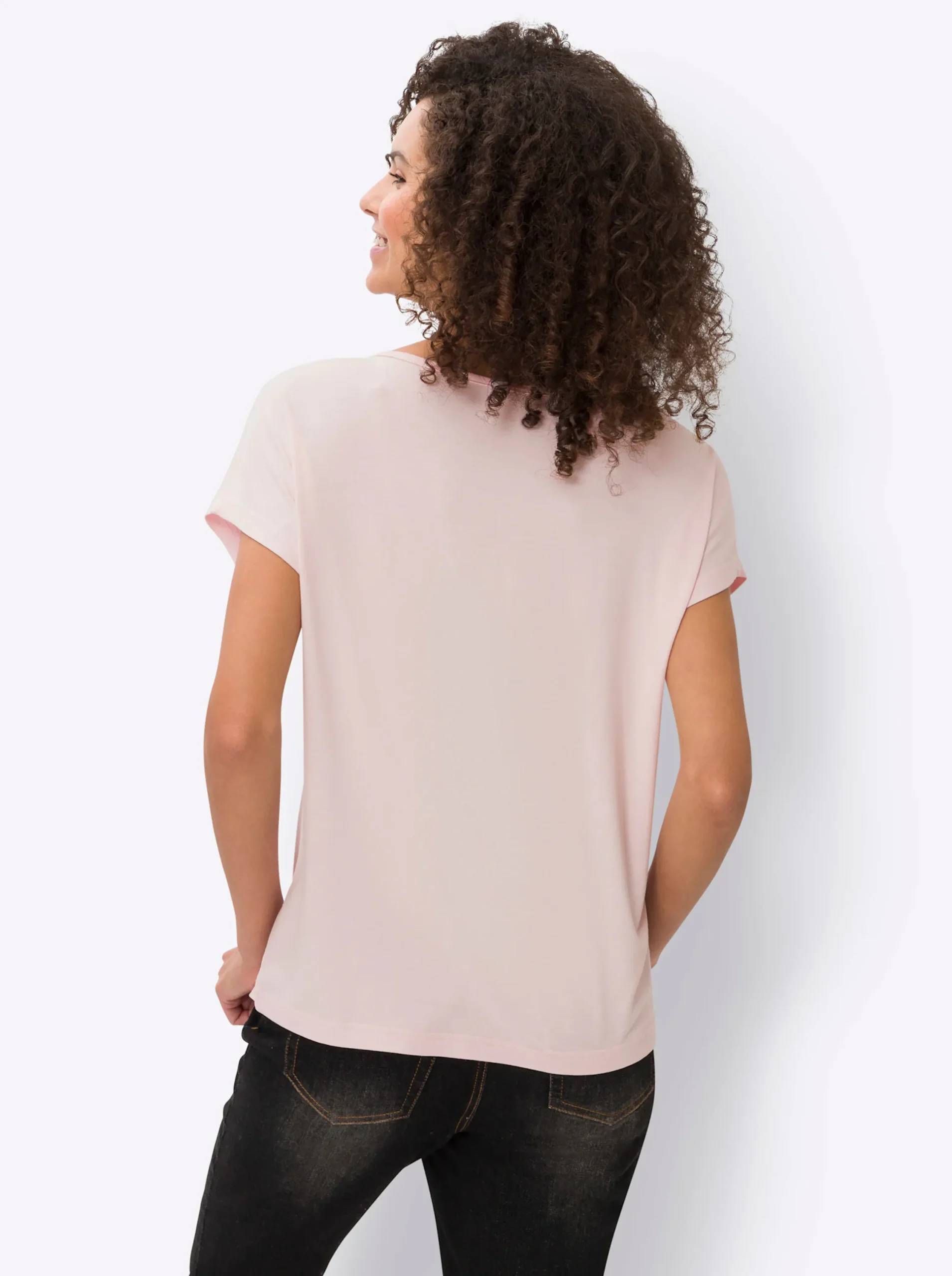 Strandmode|Shirts|heine Print-Shirt hellrosé