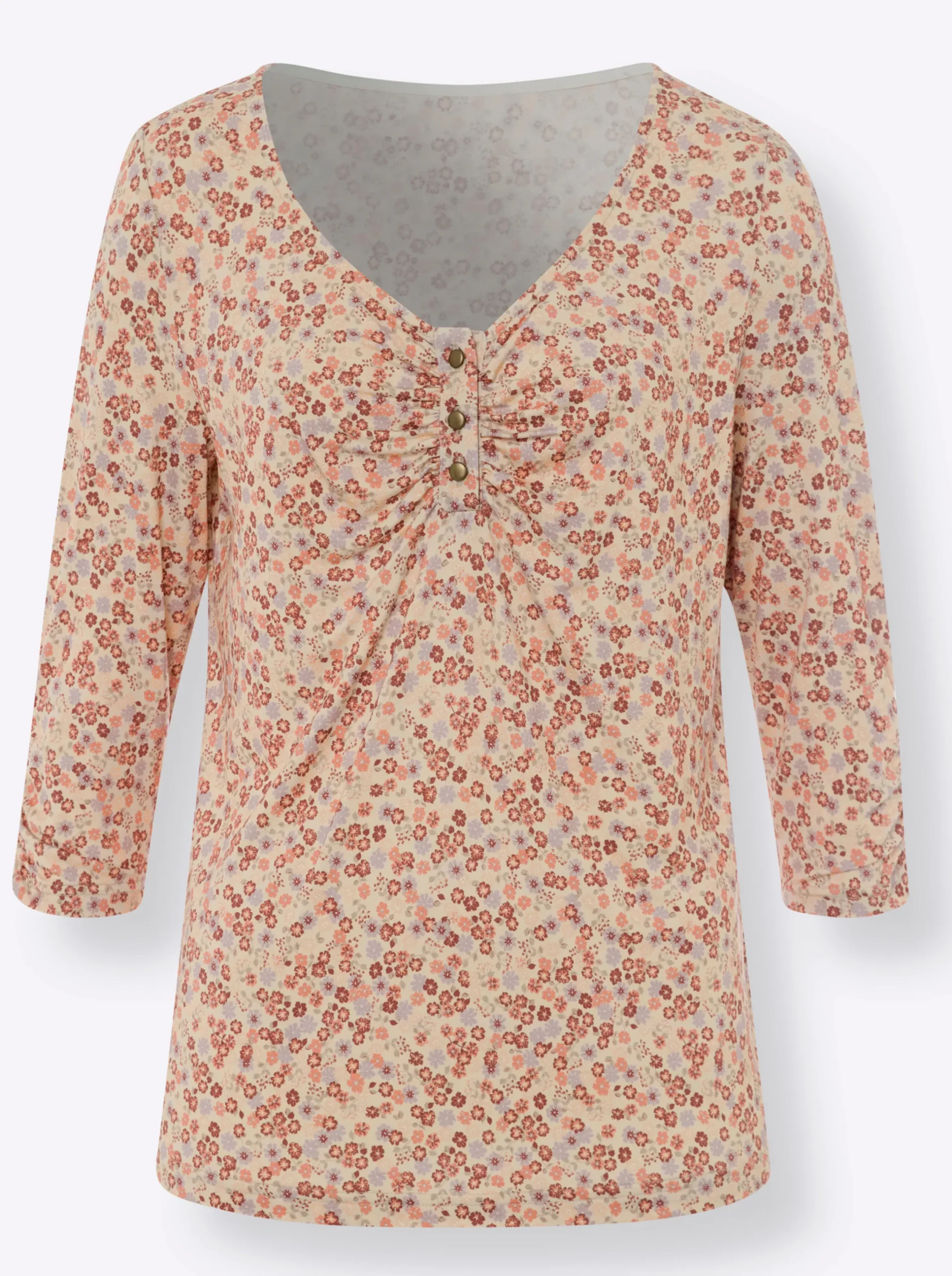 Shirts|heine Print-Shirt sand-papaya-bedruckt