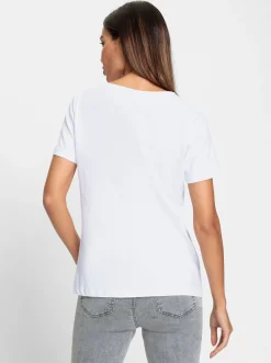 Shirts|heine Print-Shirt weiß-schwarz-bedruckt