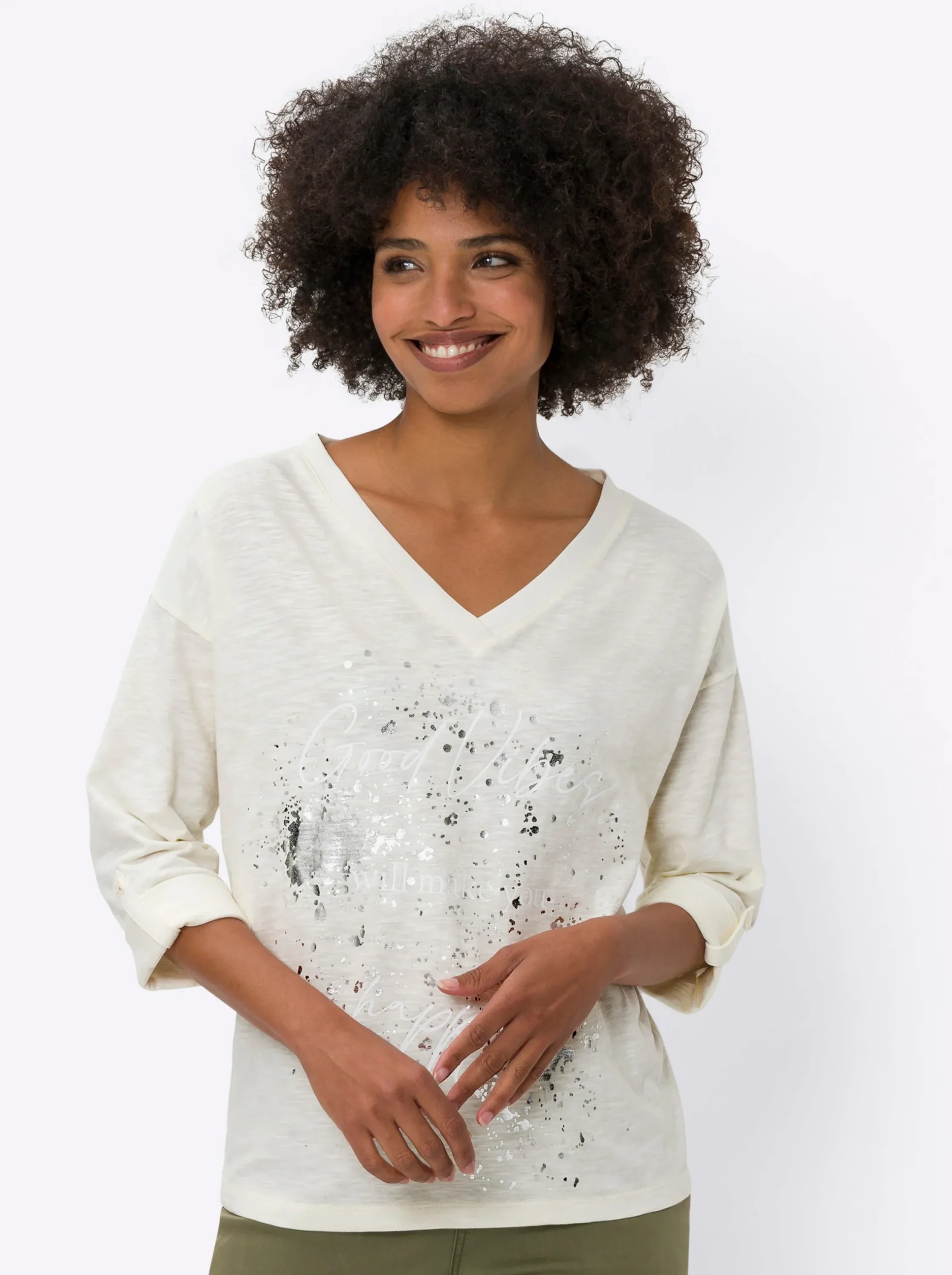 Shirts|heine Print-Shirt champagner
