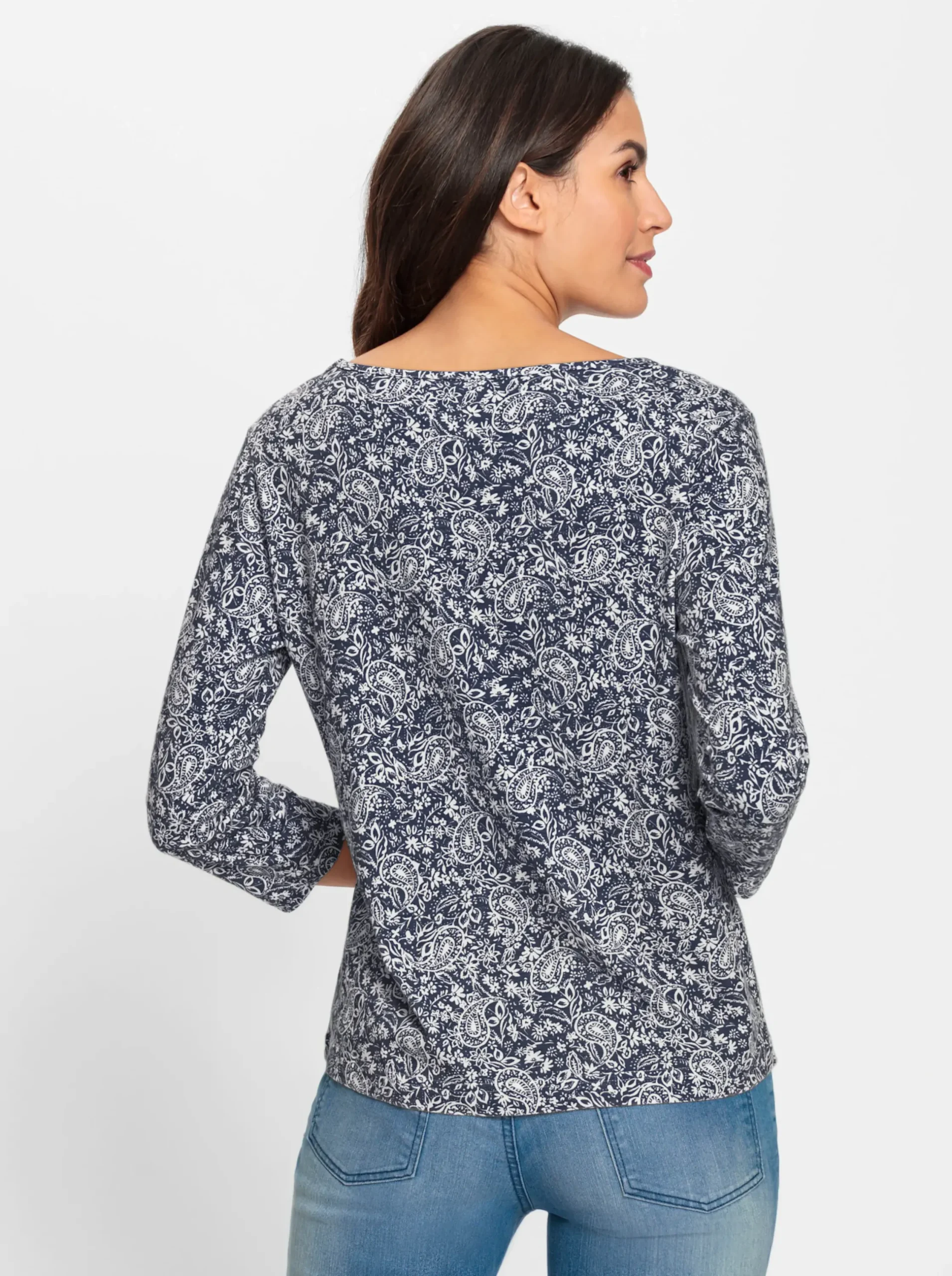 Shirts| Print-Shirt marine-bedruckt