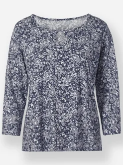 Shirts| Print-Shirt marine-bedruckt