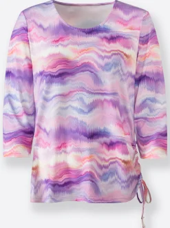 Shirts| Print-Shirt im Digitaldruck lila-orchidee-bedruckt
