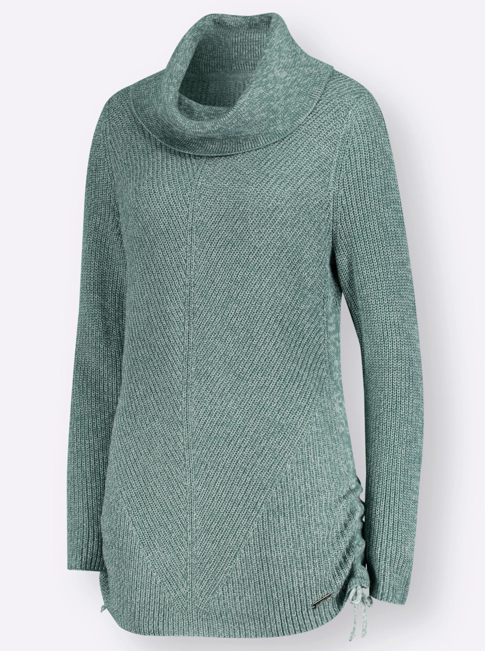 Pullover| Pullover jade-ecru-meliert
