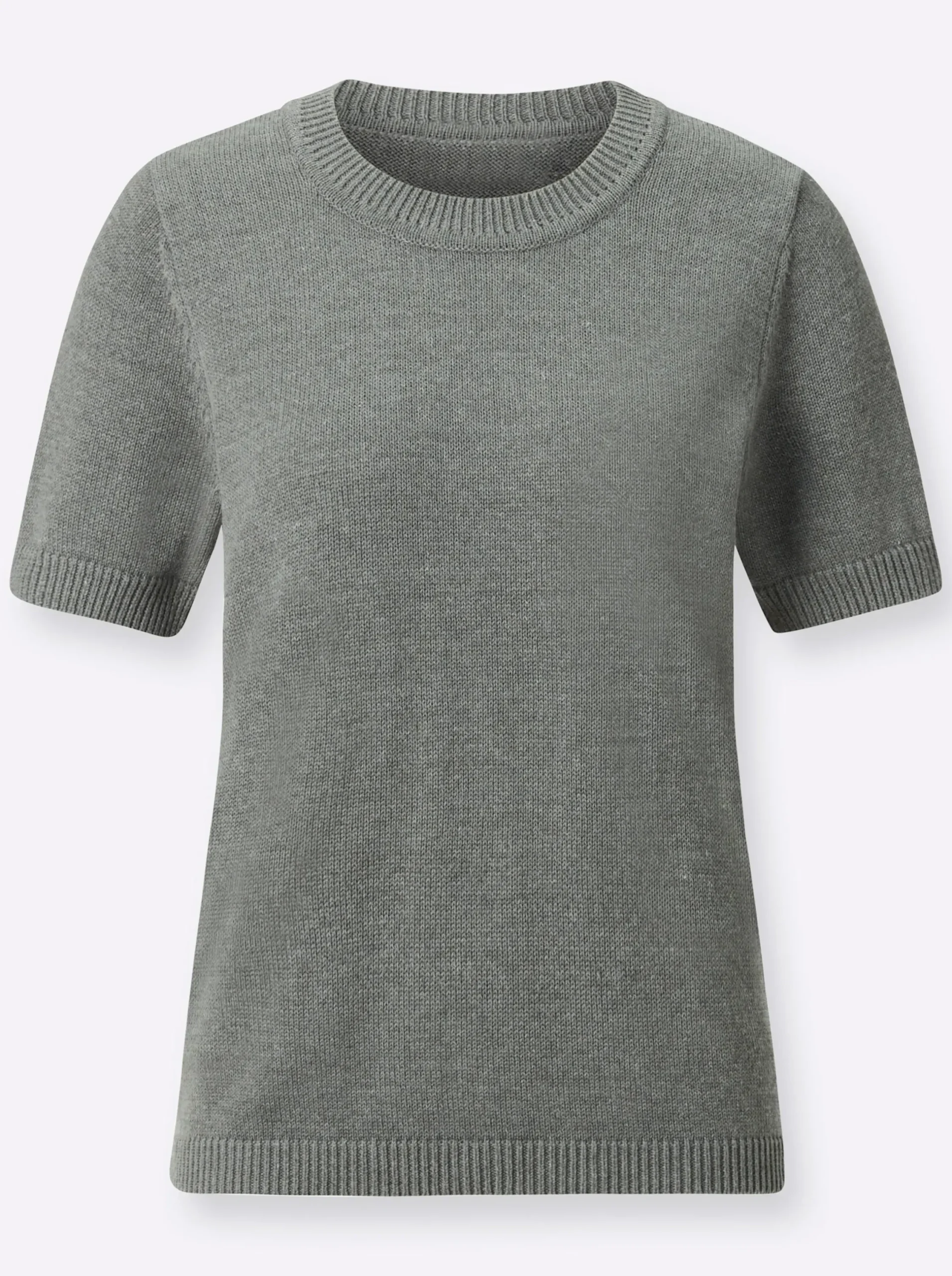 Basics| Pullover grau-meliert